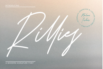 Rillies Modern Signature Font