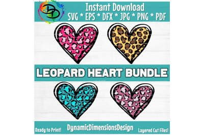 Leopard Heart SVG, Png, Jpg, Leopard Print, Heart SVG, Leopard SVG, Sv