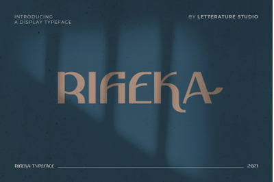 Rifieka // Modern Display Typeface