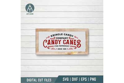Kringle Candy Co svg, Candy Canes svg, Christmas svg cut file