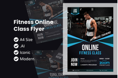 Fitness Flyer Zoom Class Template