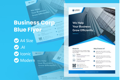 Corporate Blue Flyer Template