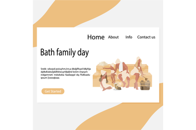 Bath family day page, healthy relax spa