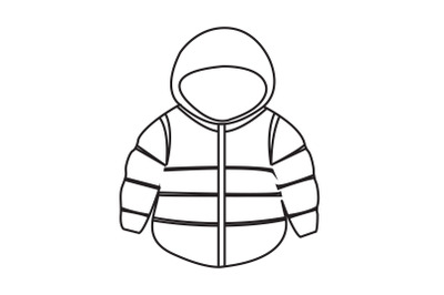 Camping Jacket Outline Icon