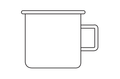 Camping Glass Outline Icon