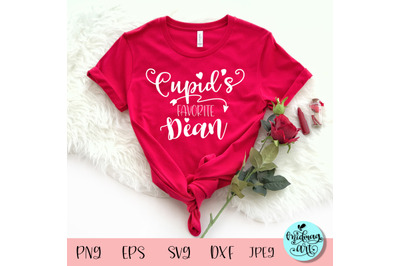 Cupid&#039;s favorite Dean svg, Valentines day svg