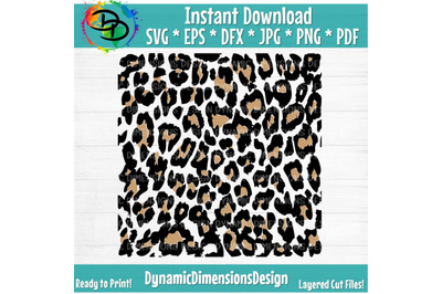 Leopard Background svg, Leopard svg, Layered, Cut file, Leopard Sublim