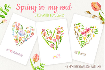 Spring in my soul. Love cards