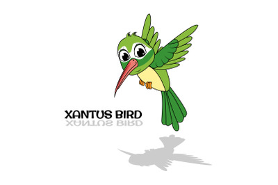 cute xantus bird animal cartoon