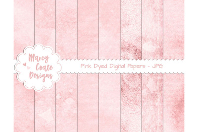 Pink Dyed Journal Papers - US Letter Size