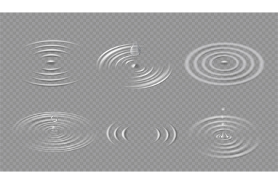 Drops and ripples. Circular wave on water surface. Falling dripping dr