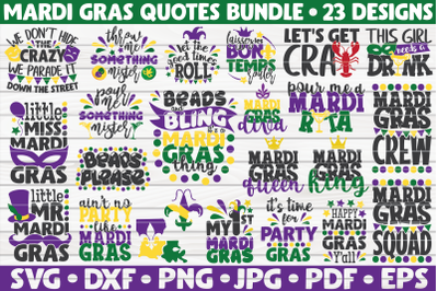 Mardi Gras SVG Bundle | 23 designs