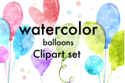 Watercolor balloons