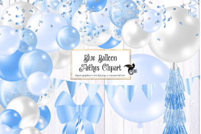 Blue Balloon Arches Clipart