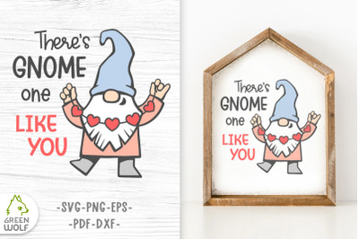 Gnome valentine svg cut files Gnomes svg Valentine&#039;s day quote designs