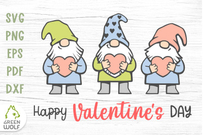 Three gnomes svg Valentine gnome sublimation png Gnome svg files