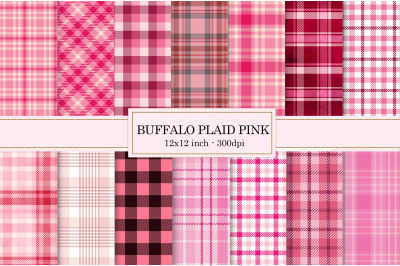 Pink buffalo plaid, textures pink, buffalo plaid