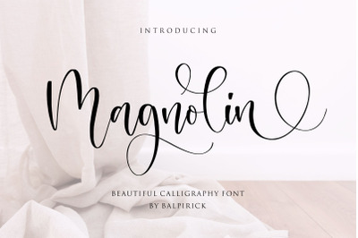 Magnolin Beautiful Calligraphy Font