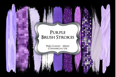 Purple&nbsp;Brush Strokes PNG Clipart Graphics