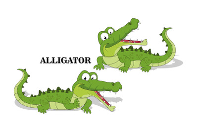 cute alligator animal cartoon