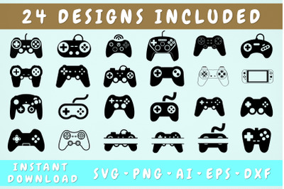 Game Controller SVG Bundle - 24 Designs