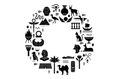 Egyptian ancient symbols. Mythology egypt sacred animals&2C; gods and pyr