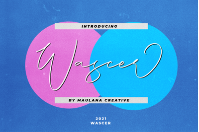 Wascer Modern Script Brush Font