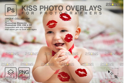 20 Kiss Overlays &amp; Photoshop Overlay, Valentines day overlays