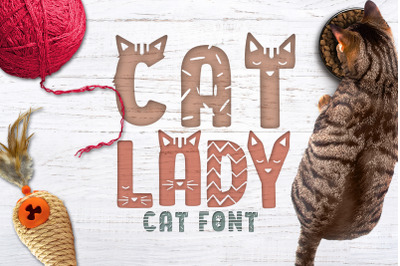 Cat Lady - Cat font