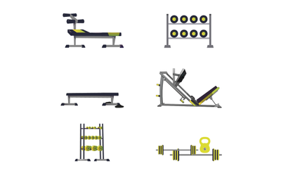 Sport equipments for gym collection