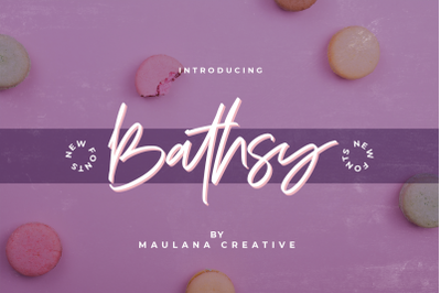 Bathsy Signature Brush Script Font