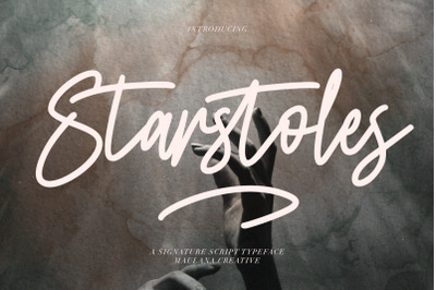 Starstoles Signature Script Typeface