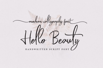 Hello Beauty - Handwritten Font