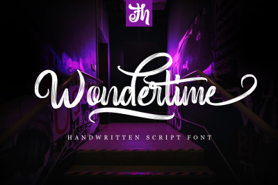 Wondertime - Handwritting Script Font