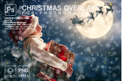 Christmas overlay &amp; Snow overlay, Christmas overlay