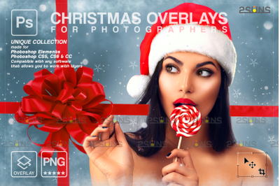 Sparkler overlay &amp; Christmas overlay, Photoshop overlay