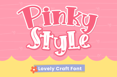 Pinky Style - Lovely Craft Font