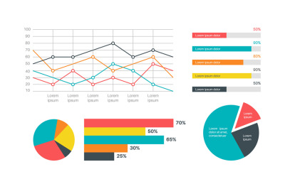 Infographics marketing statistic. Modern presentation financial diagra