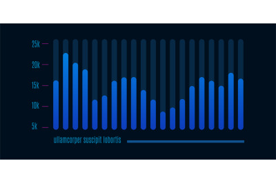 Technology futuristic user interface. Infographic dashboard, financial