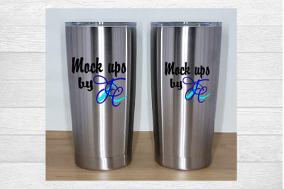 2 Silver Tumblers