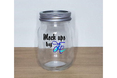 Silver Lid Canning Jar Mock Ups