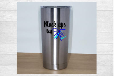 Silver Tumbler Mock Up