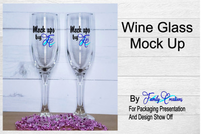 Valentine&amp;&23;039;s Day Wine Glasses Mock Up