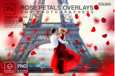 Valentine digital overlay &amp; Flower overlays, Photoshop overlay