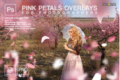 Flower overlays &amp; Photoshop overlay: Valentine digital overlay