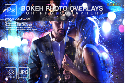 Sparkler wedding overlay &amp; Photoshop overlay, Bokeh light photo