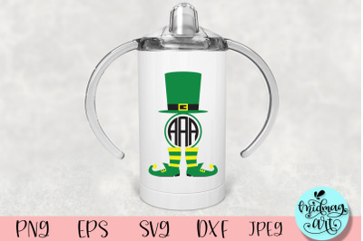 Leprechaun hat snd shoes monogram svg&2C; St. Patrick&amp;&23;039;s day svg