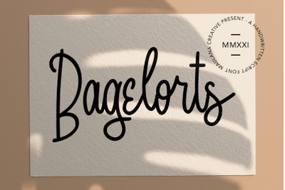 Bagelorts Handwritten Script Font