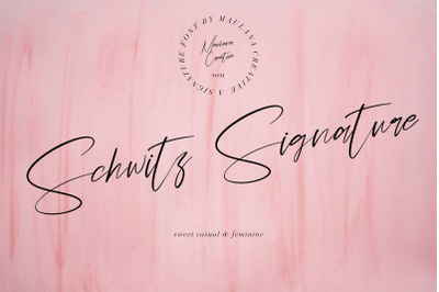 Schwitz Signature Sweet Casual Script Font