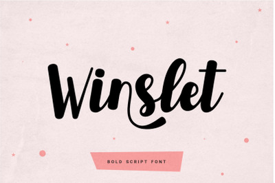 Winslet - Bold Script Font